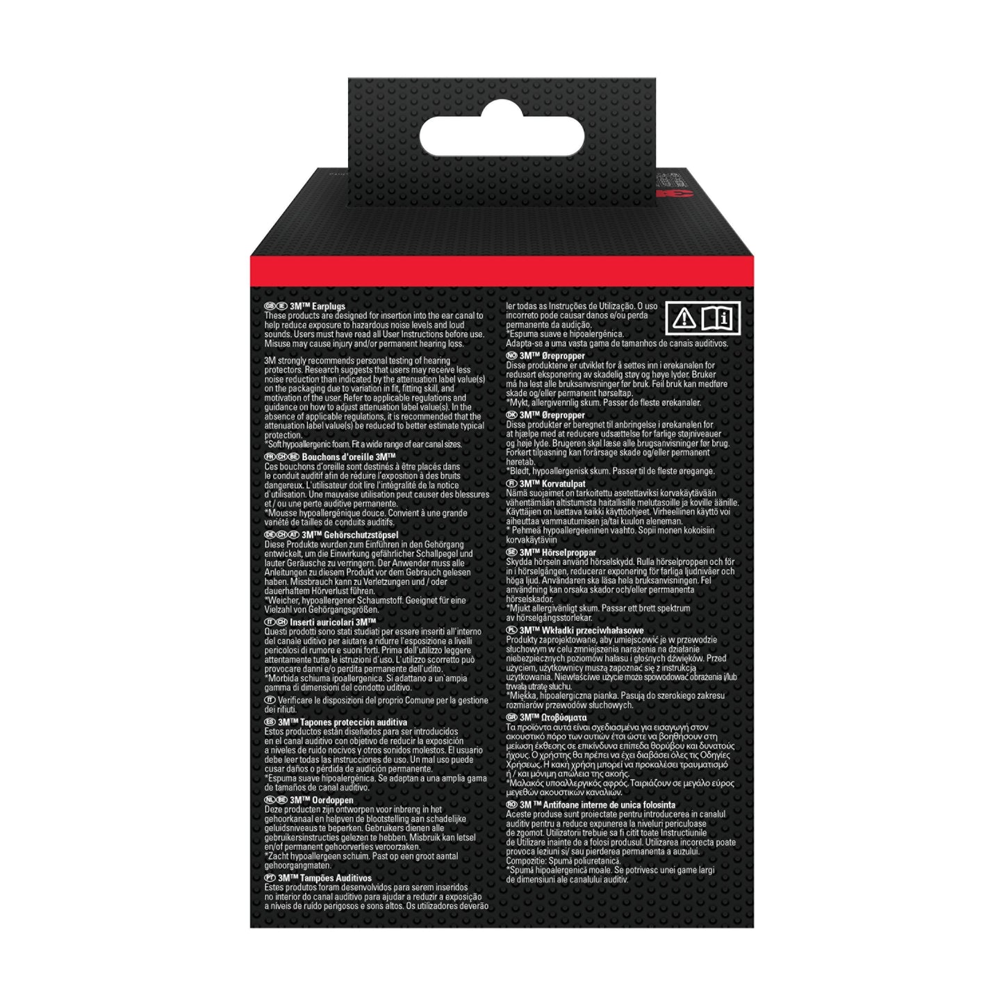 3M™ Gehörschutzstöpsel 1100, Weichschaum, SNR-Wert 35 dB, Orange