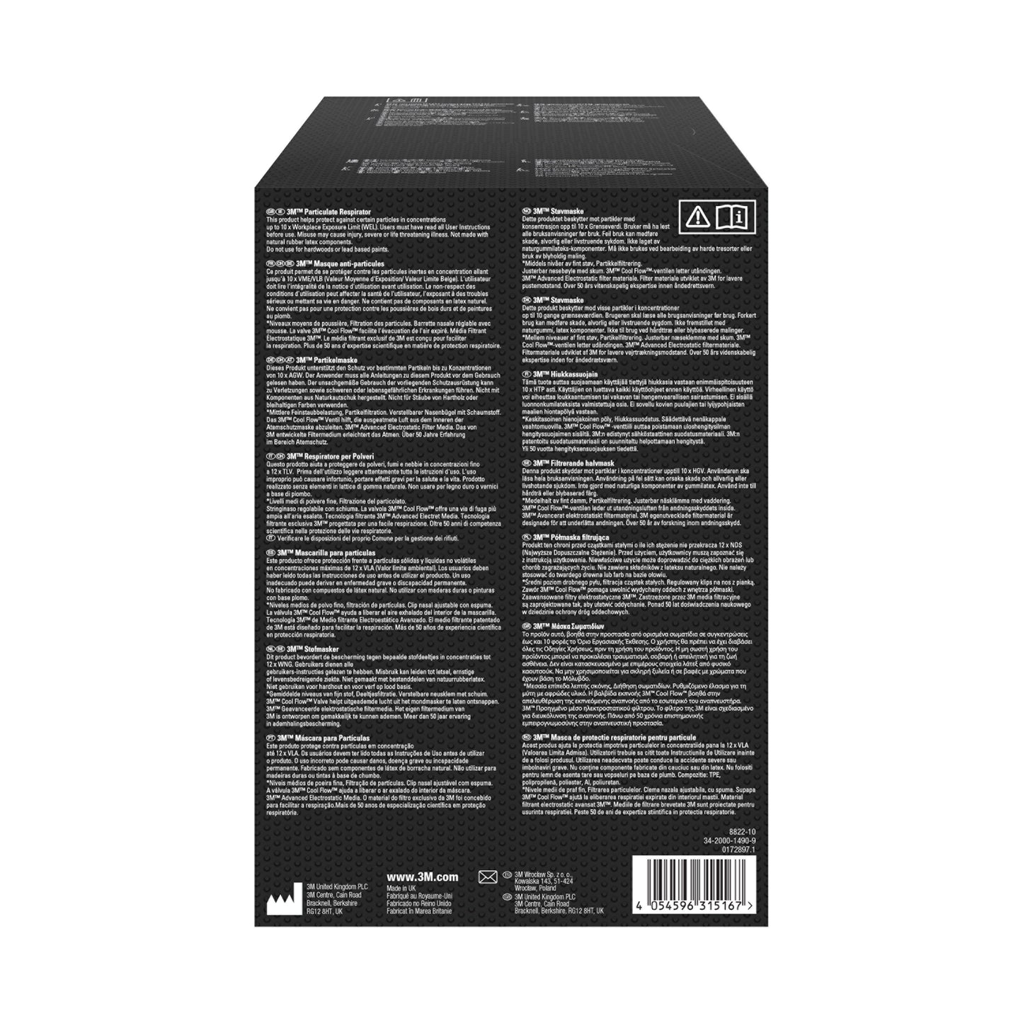 3M™ Cool Flow™ Partikelmaske 8822, FFP2, mit Ventil