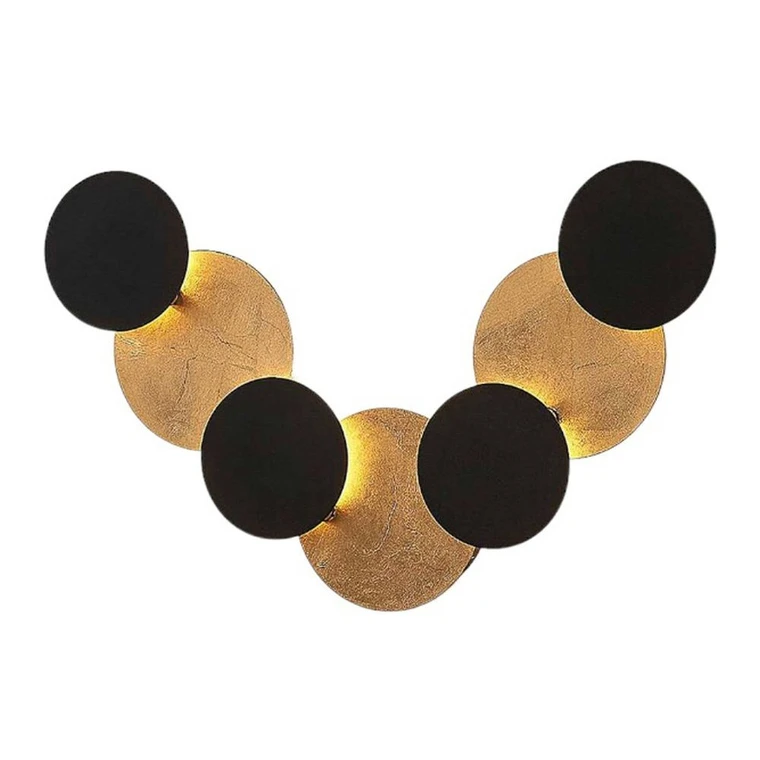 Lindby Grazyna LED veggljós í B-flokki, sjö ljós, 24W, svart 