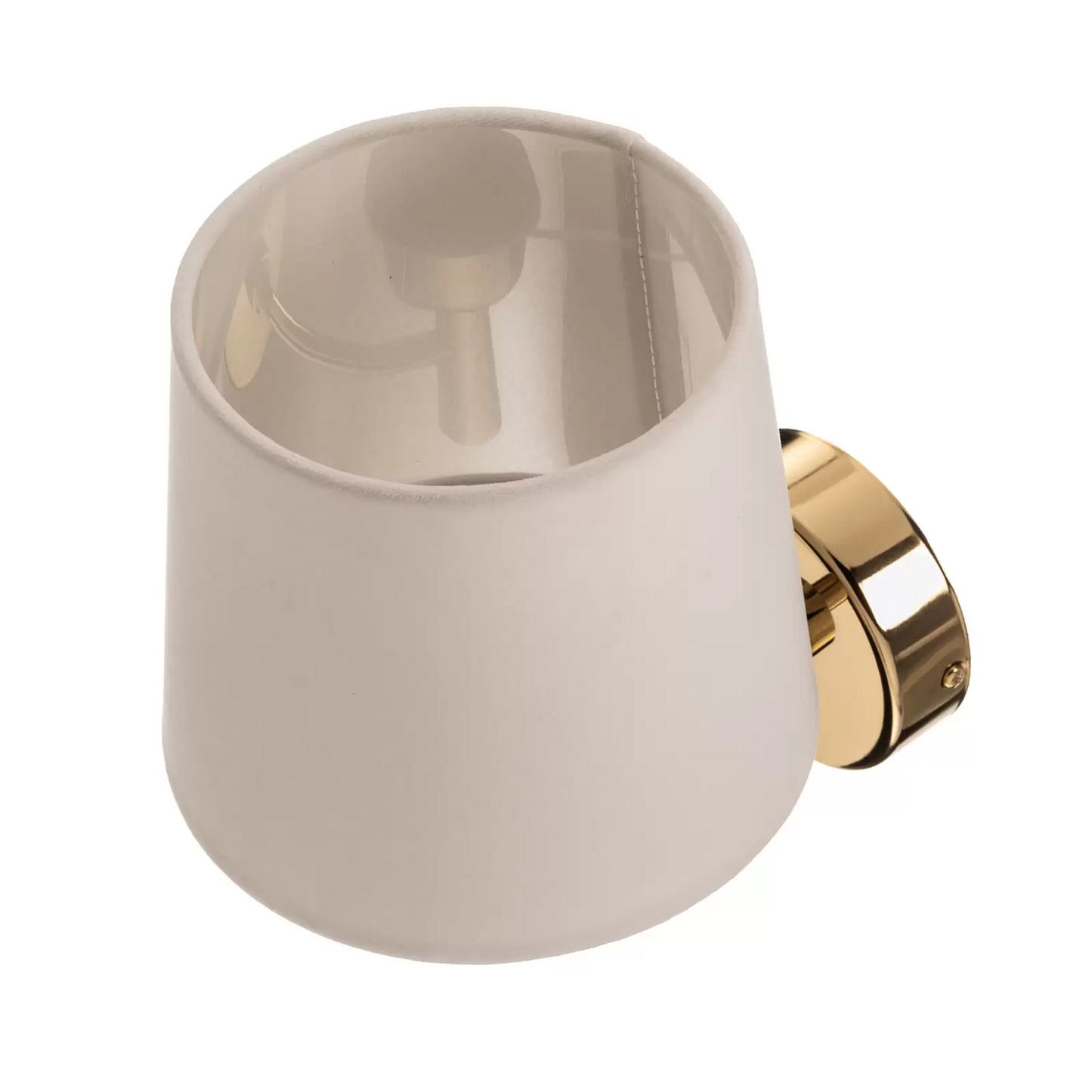 B-Ware Euluna Wandleuchte Polo Wandlampe Leuchte Lampe Plus Textilschirm Messing Creme