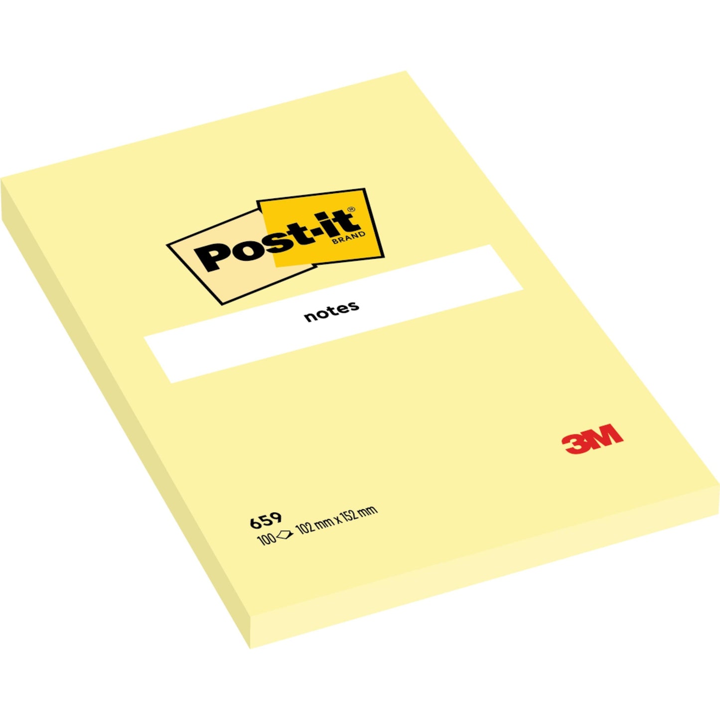 Post-it® Notes im Großformat, Gelb, 101 mm x 152 mm