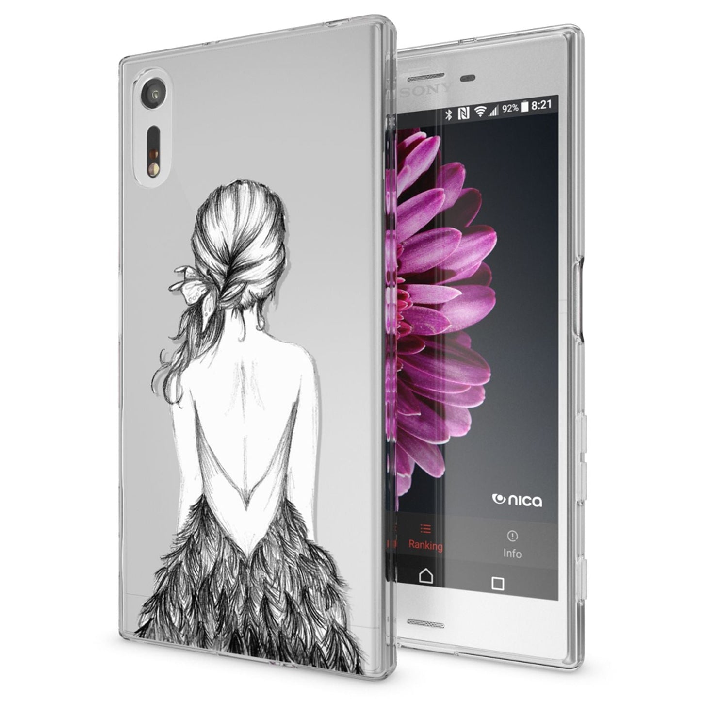 Sony Xperia XZ phone case by NALIA, silicone TPU motif case cover bumper, slim