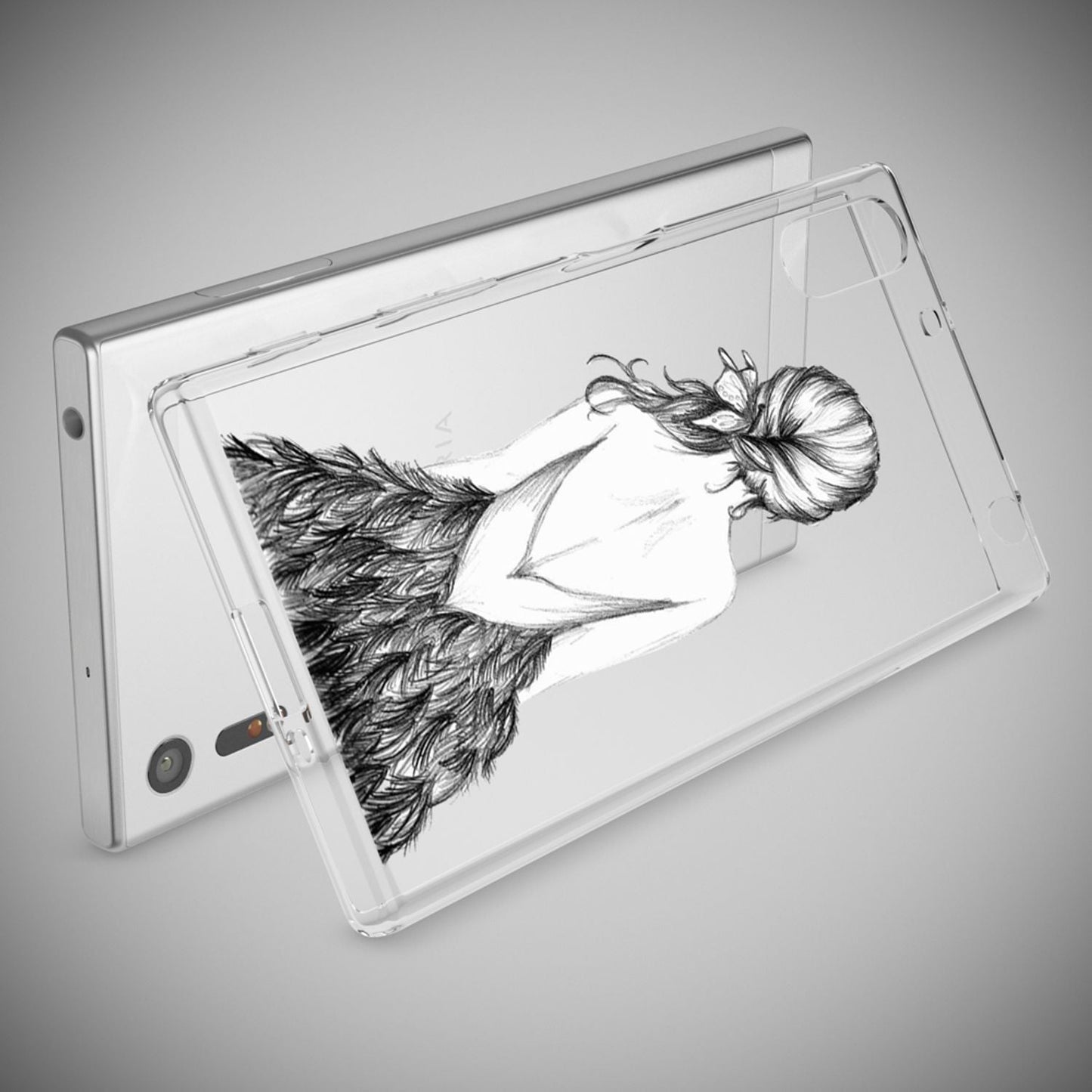 Sony Xperia XZ phone case by NALIA, silicone TPU motif case cover bumper, slim