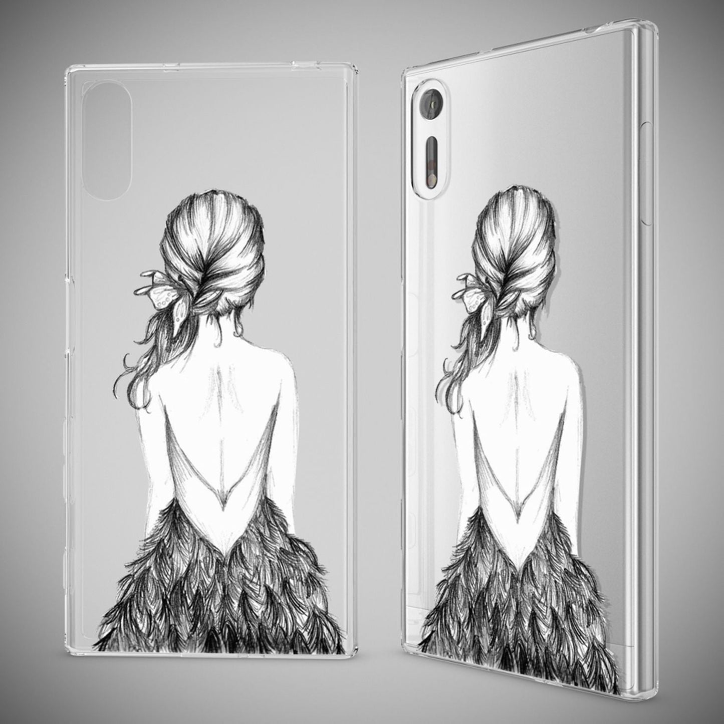 Sony Xperia XZ phone case by NALIA, silicone TPU motif case cover bumper, slim