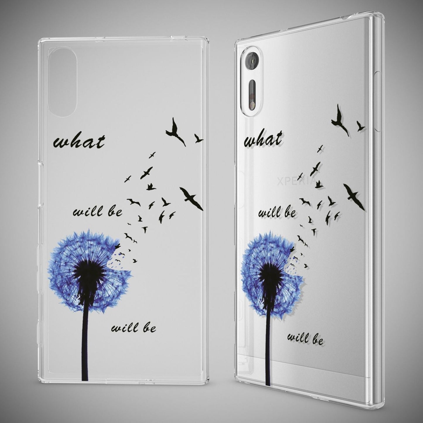 Sony Xperia XZ phone case by NALIA, silicone TPU motif case cover bumper, slim