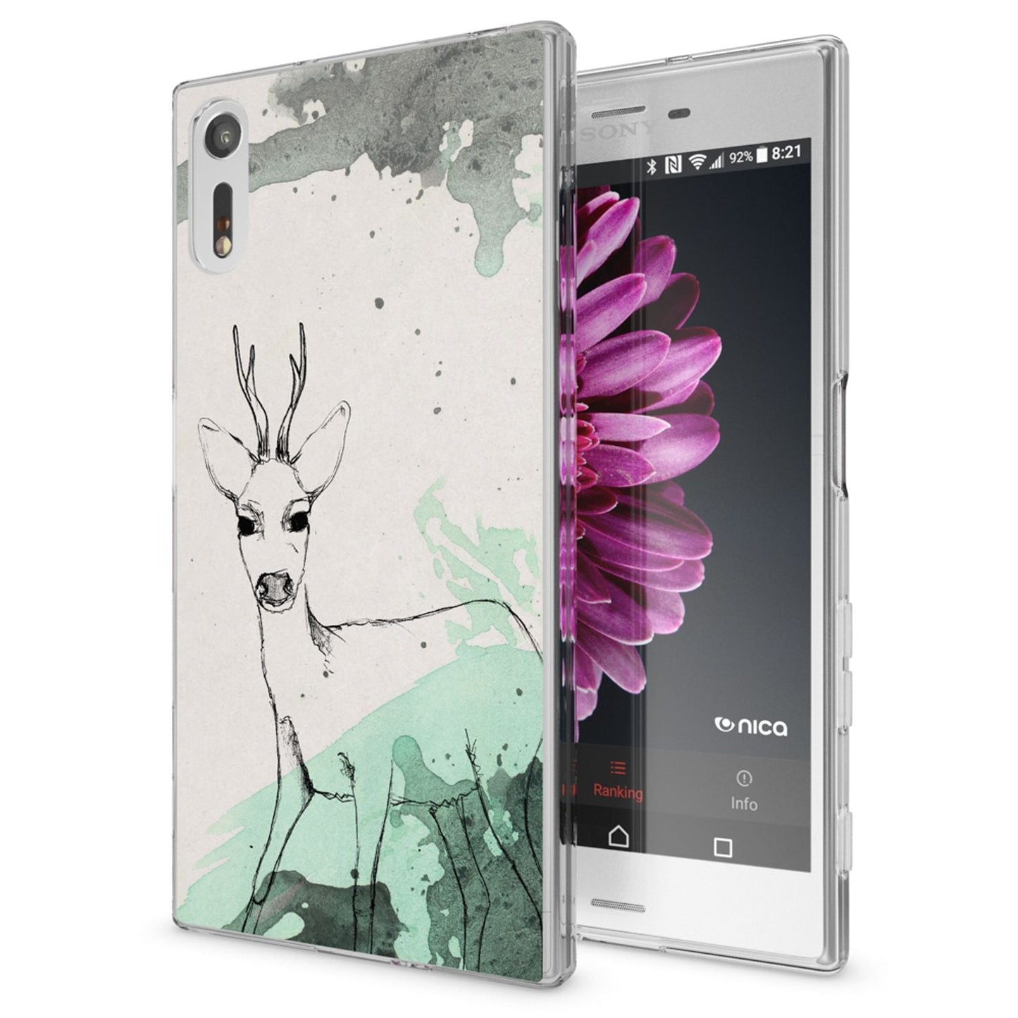Sony Xperia XZ phone case by NALIA, silicone TPU motif case cover bumper, slim