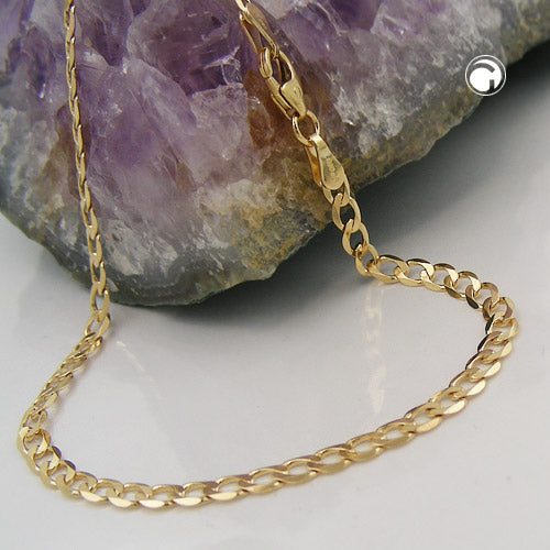Armband 3,3 mm breitt brynja 14 karata gull 19 cm