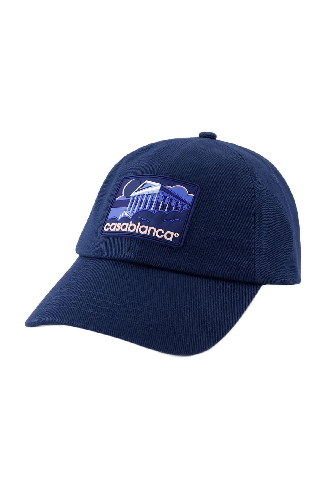 Greek Temple Rubber Cap - Casablanca - Baumwolle - Blau