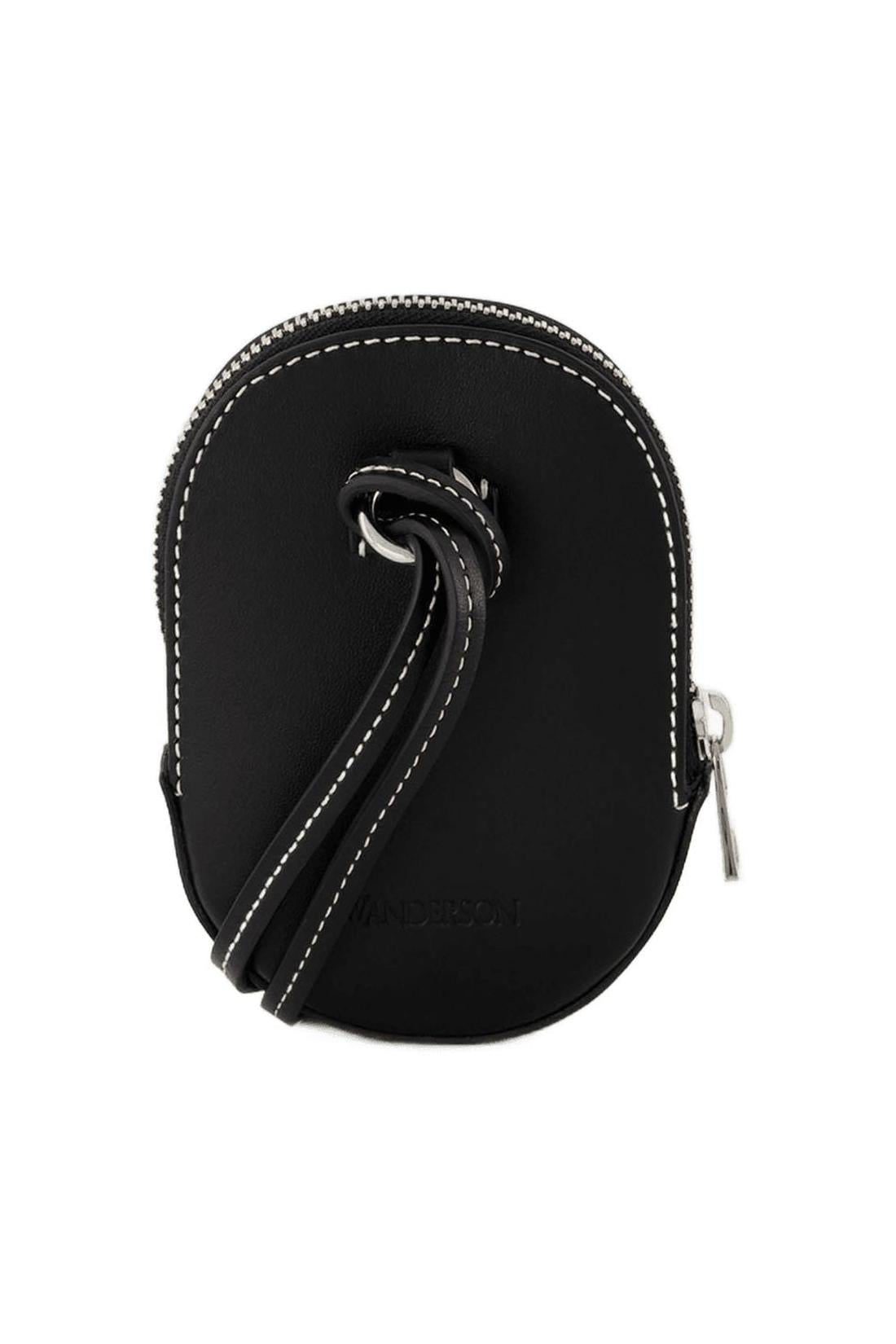 Nano Cap Hobo Bag - J.W. Anderson -  Black - Leather