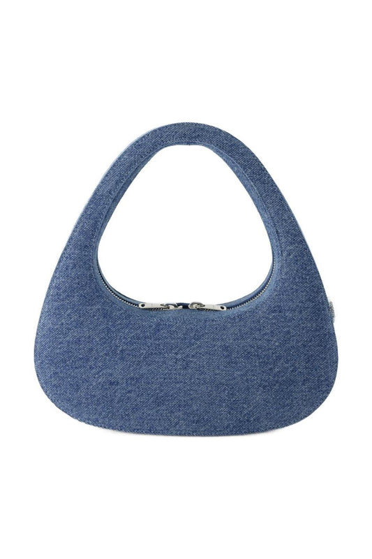 Baguette Tasche Swipe - Coperni - Canvas - Verwaschenes Blau