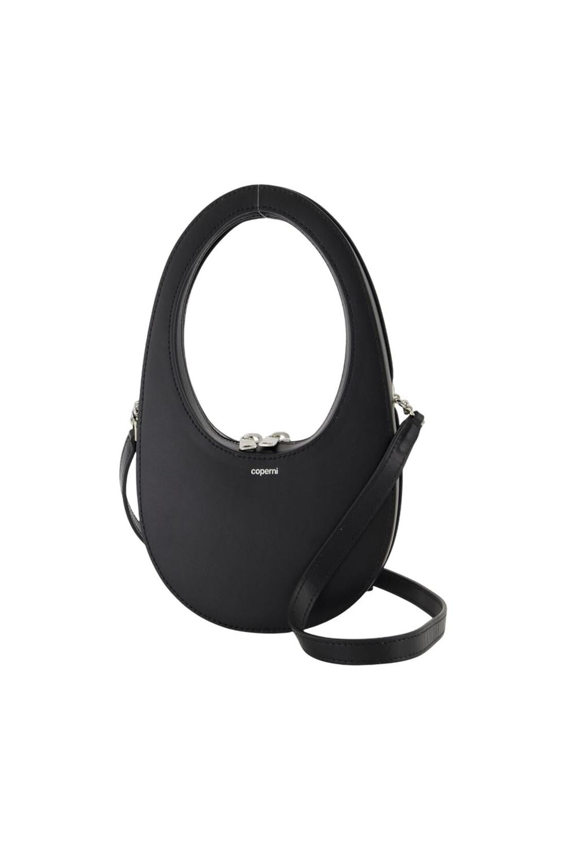 Mini Swipe Handtasche - Coperni - Leder - Schwarz