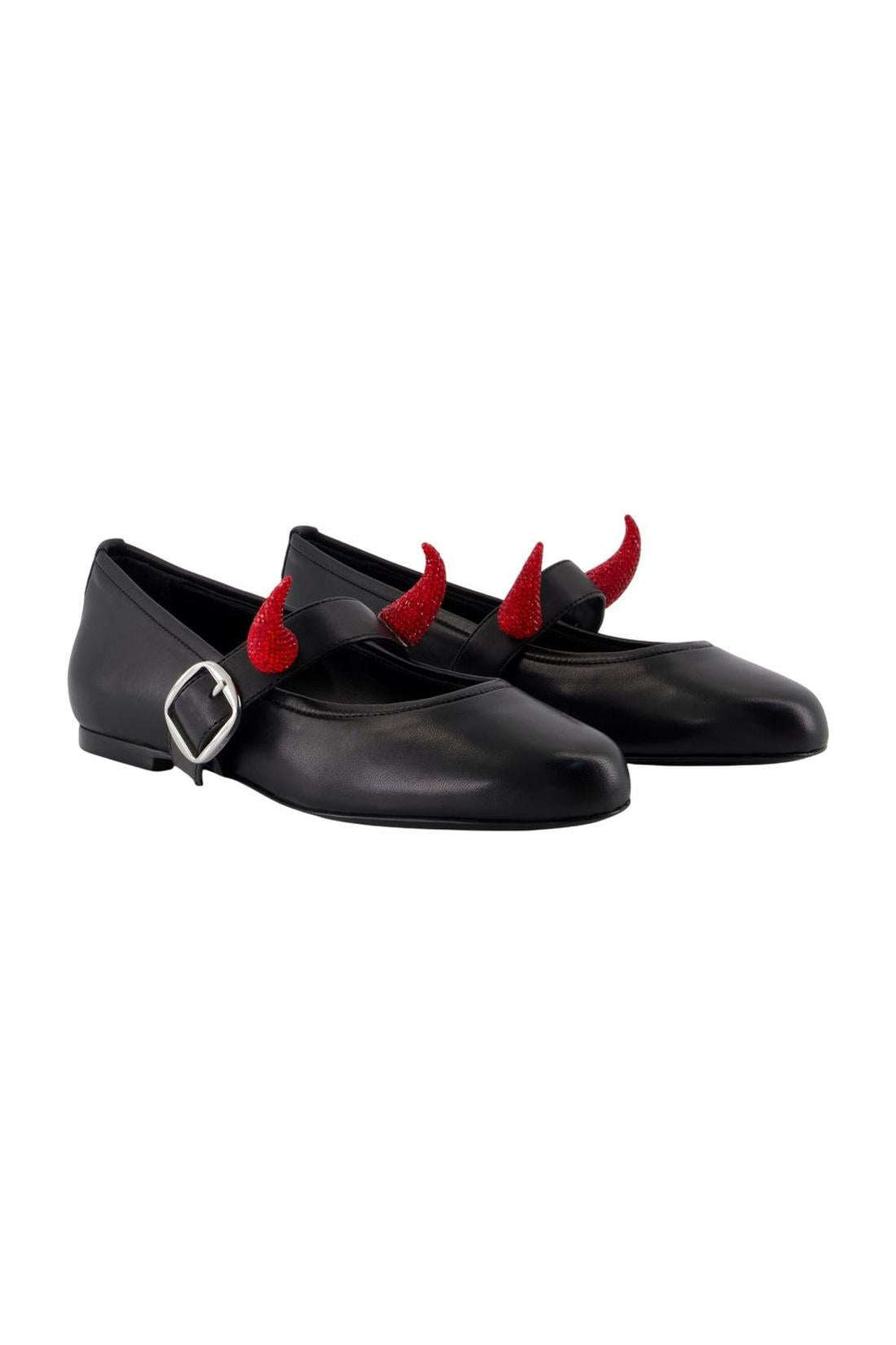 Belt Ballerinas - Coperni x Disney - Leder - Schwarz