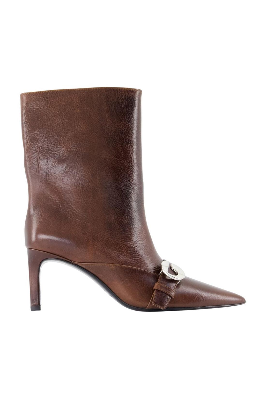 Belt Stiefeletten - Coperni - Leder - Braun