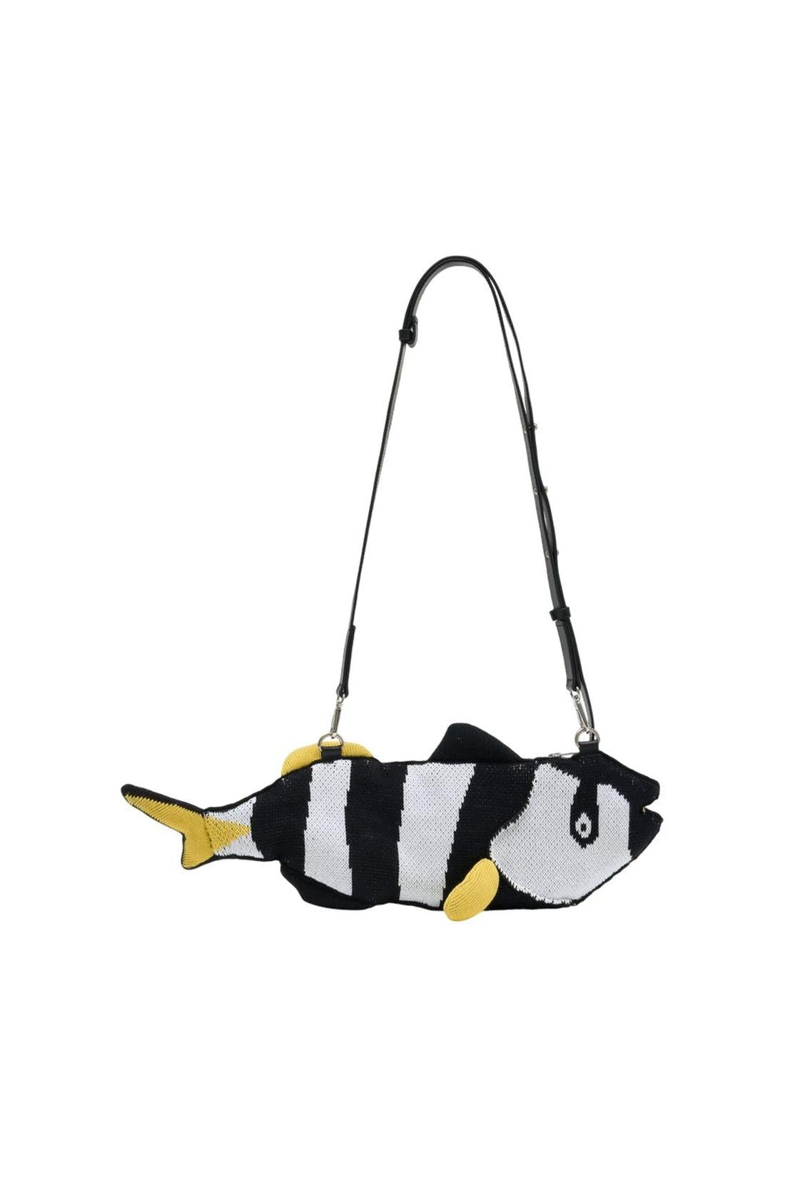 Einkaufstasche Fish - Charles Jeffrey Loverboy - Baumwolle - Schwarz