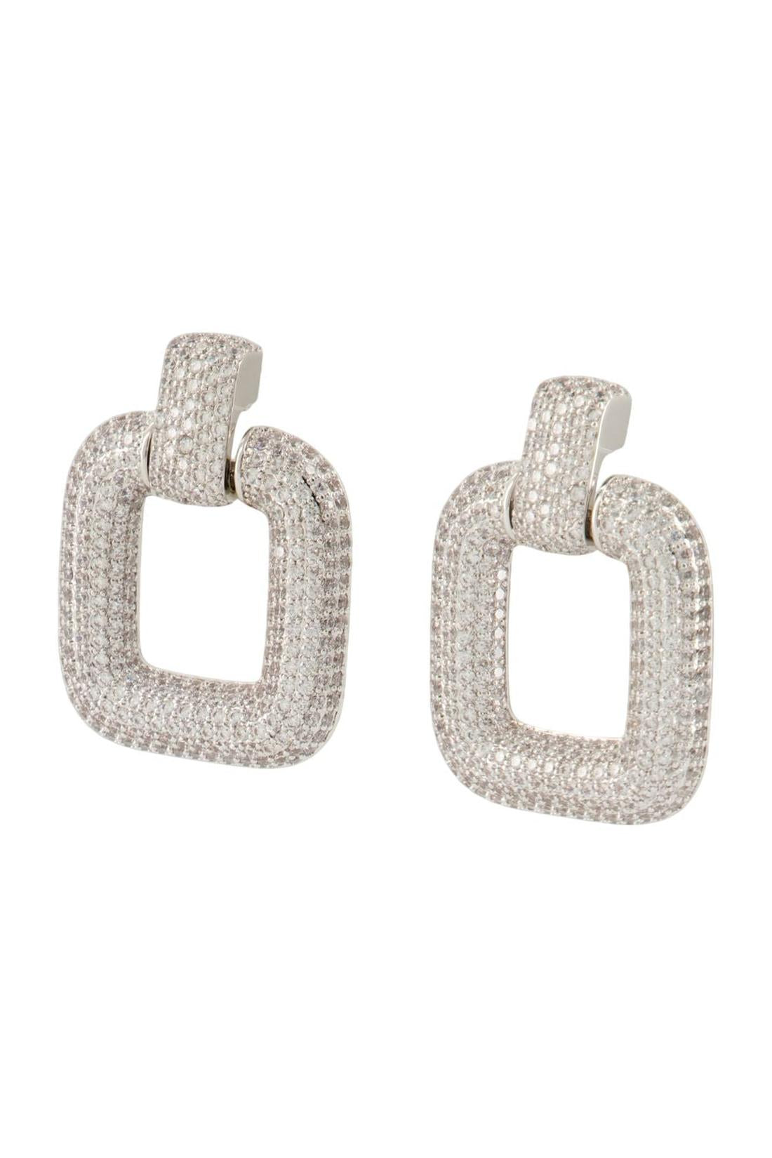 Crystal Ohrringe - SELF PORTRAIT - Messing - Silber