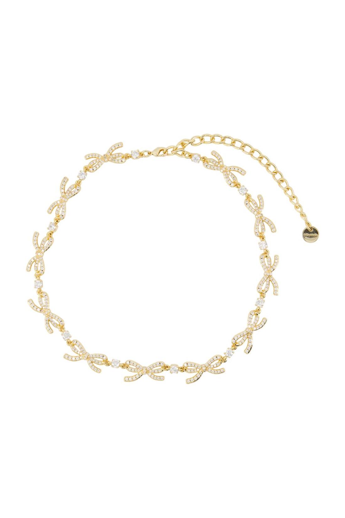 Crystal Bows Halskette - SELF PORTRAIT - Metall - Vergoldet