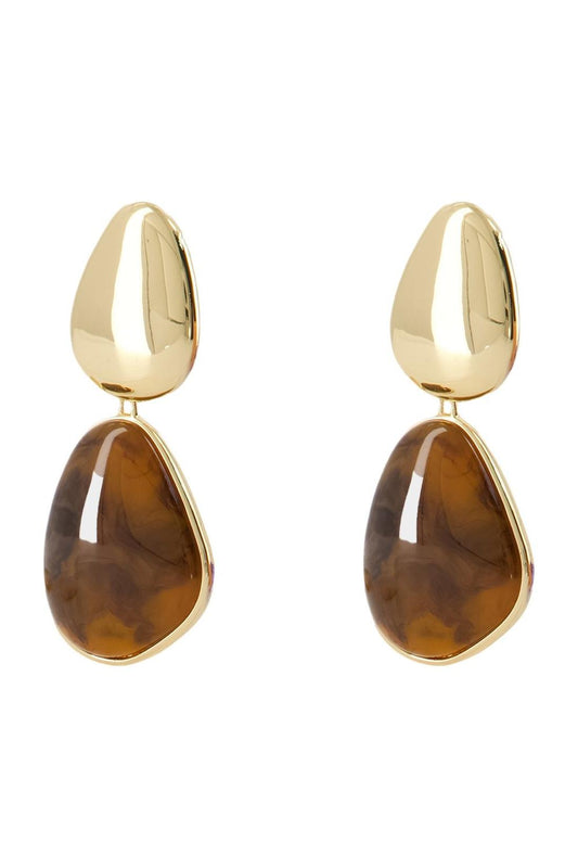 Tiger Eye Tiered Ohrringe - SELF PORTRAIT - Metall - Multi