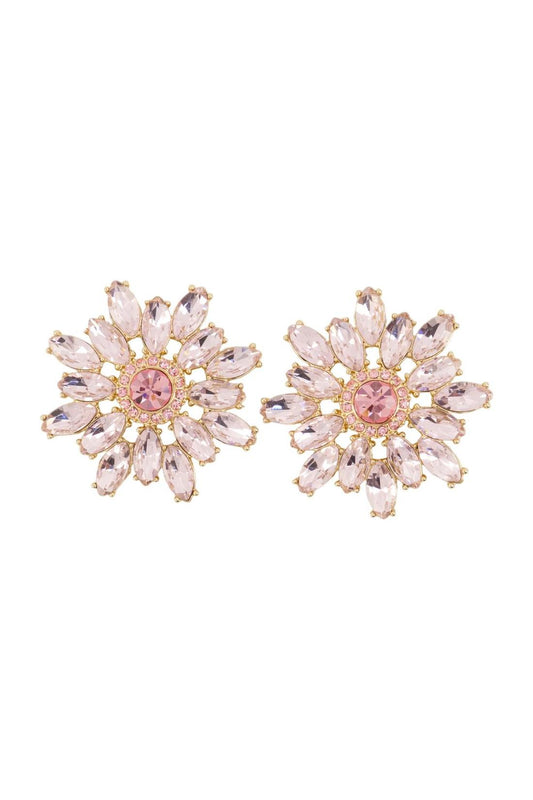 Ohrringe Flower - SELF PORTRAIT - Metall - Rosa