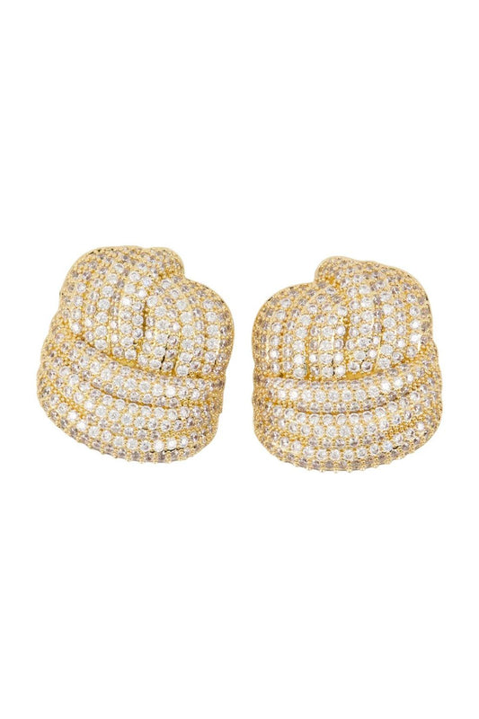 Knot-Ohrringe - SELF PORTRAIT - Metall - Vergoldet