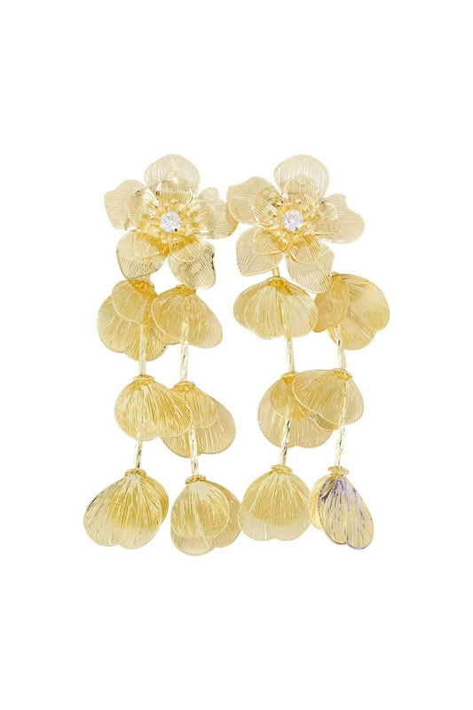 Flower Ohrringe - SELF PORTRAIT - Metall - Vergoldet