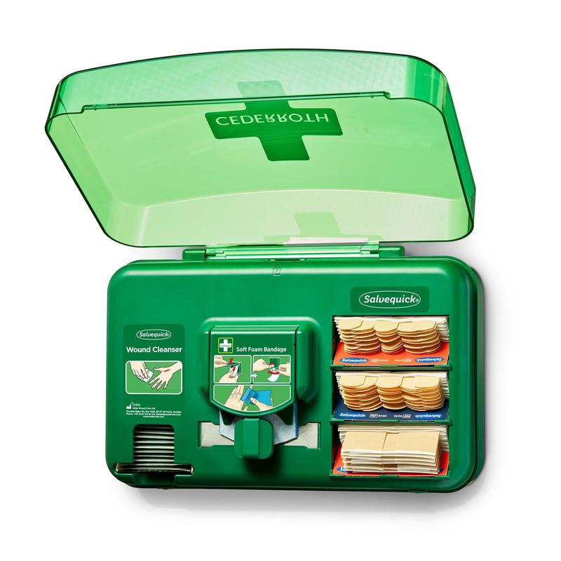 Auslaufartikel: Cederroth "Cederroth" Wound Care Dispenser, Pflasterspender 20,3 cm x 30,6 cm x 15,5 cm grün | Folienbeutel (1 Set)