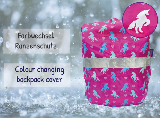 Kinder Farbwechsel Ranzenschutz - Einhorn