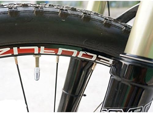 SYSTEM-S valve cap Presta Sclaverand valve bicycle valve cap made of aluminum color silver 