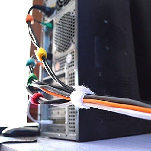 System-S Kabelbinder mit Klettverschluss  Klett Kabelbinder Klettbänder Kabelbefestigung 6er Set
