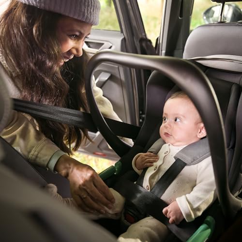 Bebeconfort Luvia Trio, 3-í-1 barnavagn, 0–4 ára (0–22 kg), barnavagn, ungbarnabílstóll, burðarrúm, snjallt samanbrjótanlegt kerfi, stillanlegt stýri, höggdeyfandi hjól, steinefnagrafít