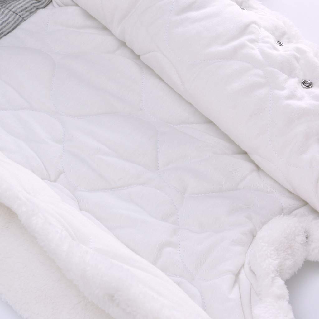 Vetrarsnjógalli fyrir börn, spariföt fyrir stráka og stelpur, eitt stykki með hettu, snjógallasett fyrir smábörn, þykkt og hlýtt, blátt, 3-6 mánaða 