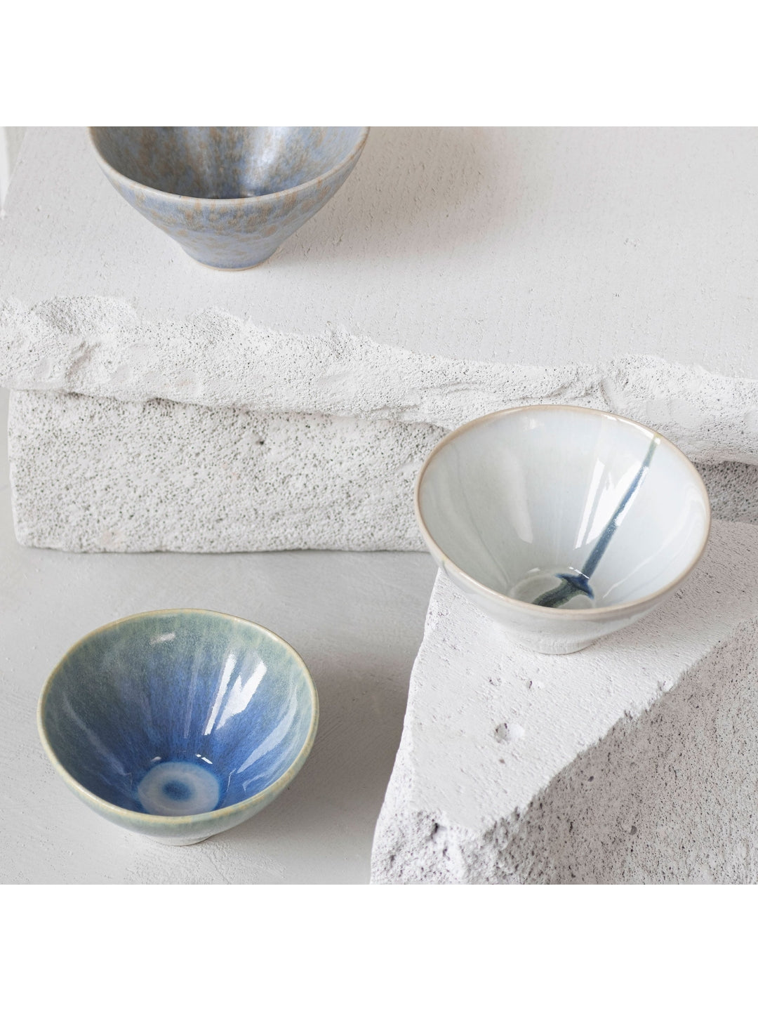 Schale ELEMENTS klein, Set aus drei Schalen in 2 Farben