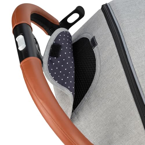 MoMi ESTELLE barnavagn fyrir börn frá 6 mánaða aldri (allt að 15 kg), samanbrjótanleg barnavagn með 5 punkta öryggisbelti, innkaupakörfu með útfellanlegri virkni, sjónaukahandfangi