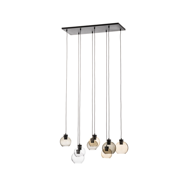 B-grade Euluna Cubus pendant light, living room light, ceiling lamp, 8 lights, 514 