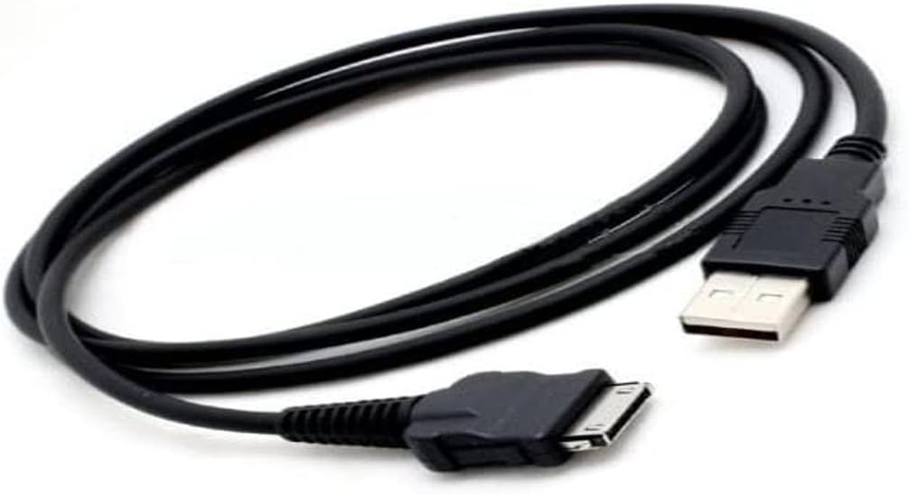 USB snúra - gagnasnúra og hleðslusnúra - fyrir Sony Walkman NWZ NW NWZE NWZS svart