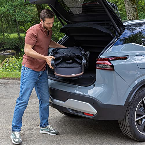 Bebeconfort Zephir, nettur barnavagn, 0-4 ára (allt að 22 kg), léttur ferðavagn (4,5 kg), stærð í farþegarými, flatt og stillanlegt sæti, geymslukörfa, Mineral Green