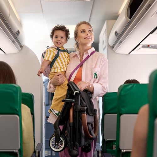 Bebeconfort Zephir, nettur barnavagn, 0-4 ára (allt að 22 kg), léttur ferðavagn (4,5 kg), stærð í farþegarými, flatt og stillanlegt sæti, geymslukörfa, Mineral Green