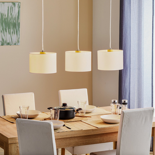 B-flokks Euluna hengiljós Corralee loftlampi hengiljós hvítt með þremur ljósum 757 