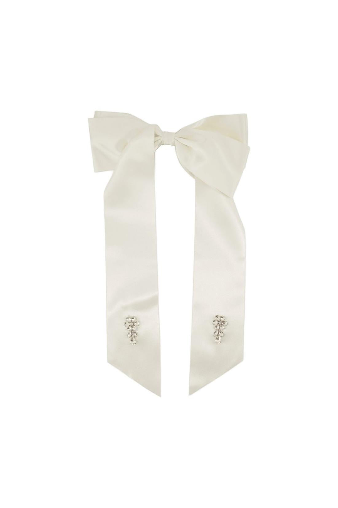 Haarspangen Flower Bow - Simone Rocha - Polyester - Elfenbein