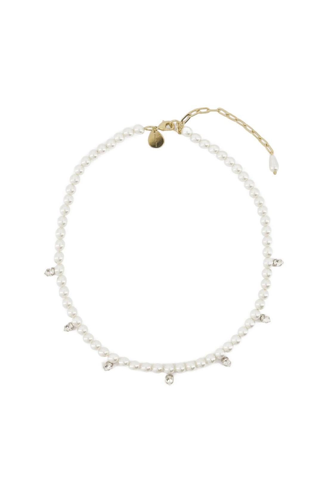 Pearl &amp; Crystal Dagger Halskette - Simone Rocha - Perle - Beige