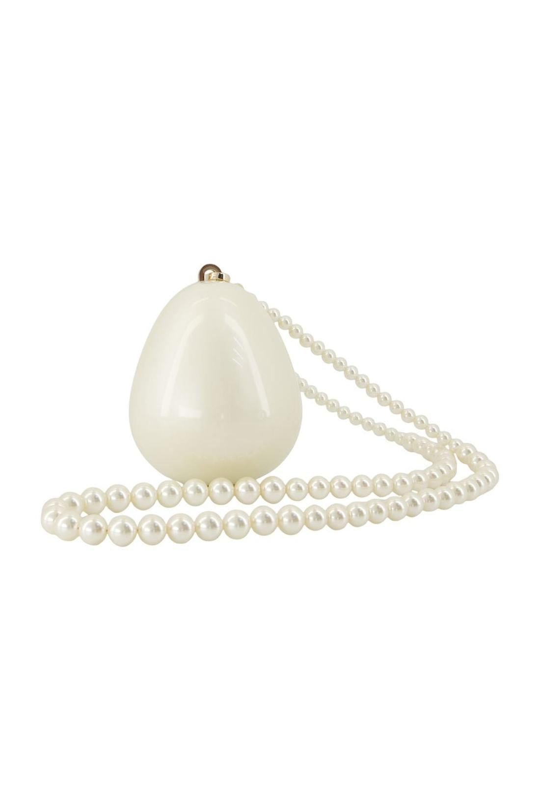 Micro Egg Schultertasche - Simone Rocha - Synthetik - Weiß