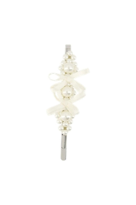 Haarspangen Petite Bow - Simone Rocha - Perle - Weiß