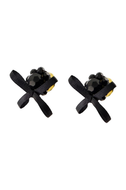 Petite Daisy Ohrringe - Simone Rocha - Crystal - Schwarz