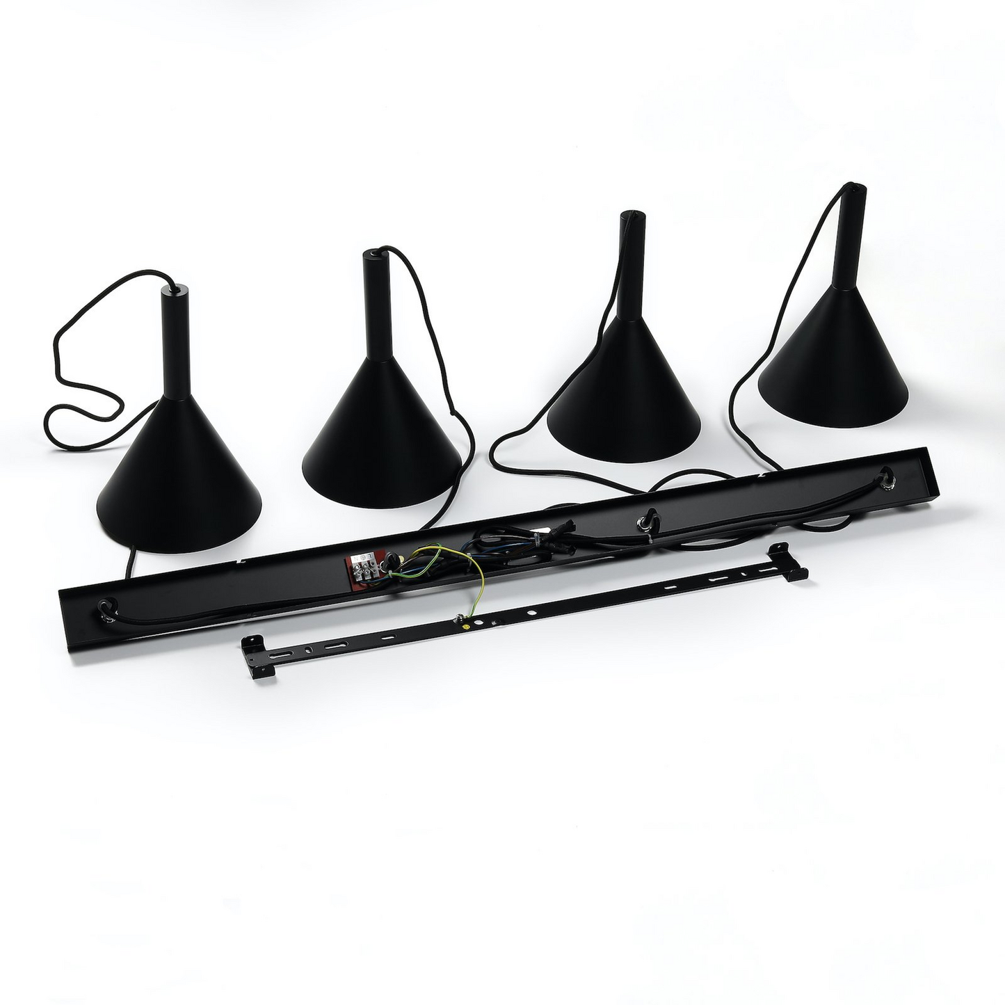 B-flokks Arcchio Tadej hengiljós, hengjandi ljós, lampi, 4 ljós, svart/hvítt, 497