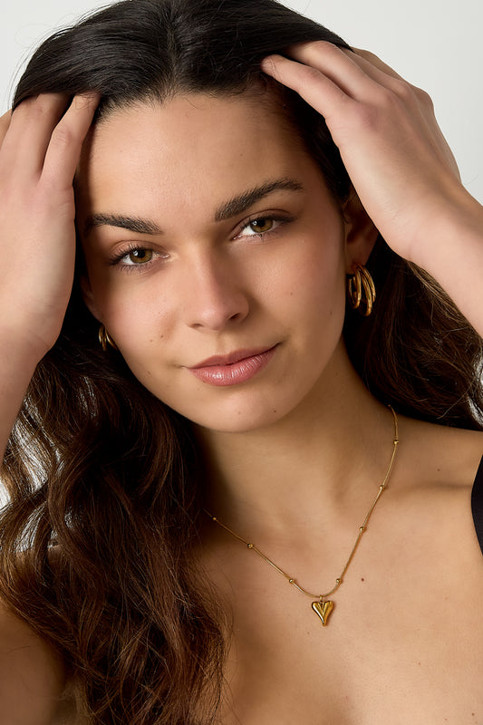 Kleine Kugelkette mit Herz