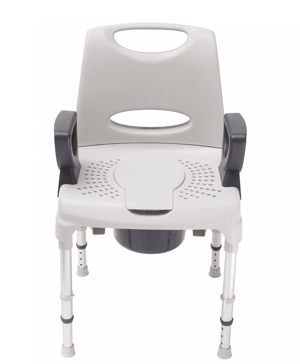 AQ-TICA Shower &amp; Toilet Chair 2in1, height adjustable, 150 kg load capacity