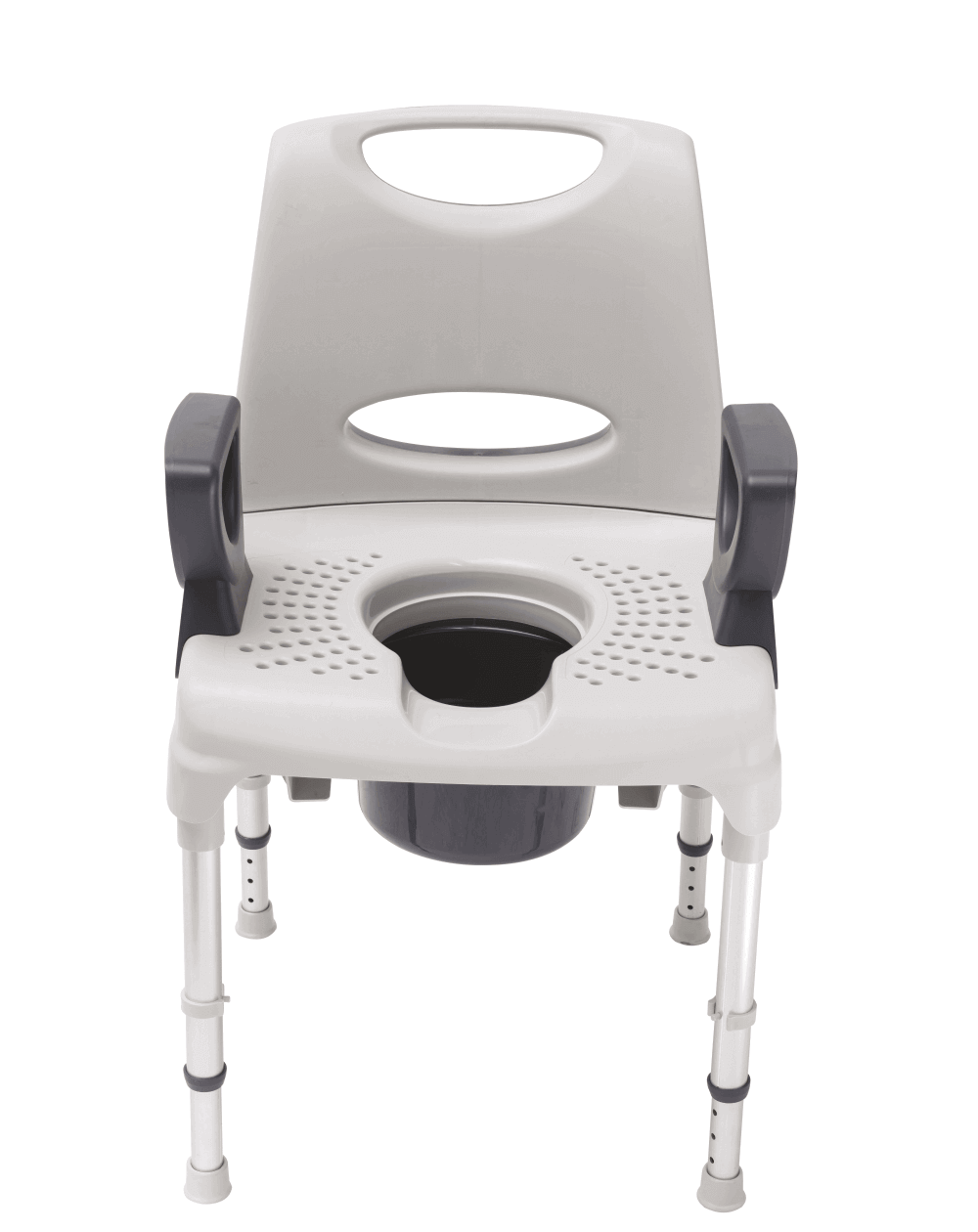 AQ-TICA Shower &amp; Toilet Chair 2in1, height adjustable, 150 kg load capacity