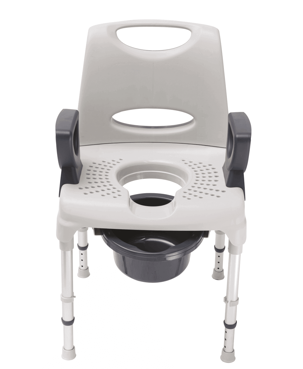AQ-TICA Shower &amp; Toilet Chair 2in1, height adjustable, 150 kg load capacity