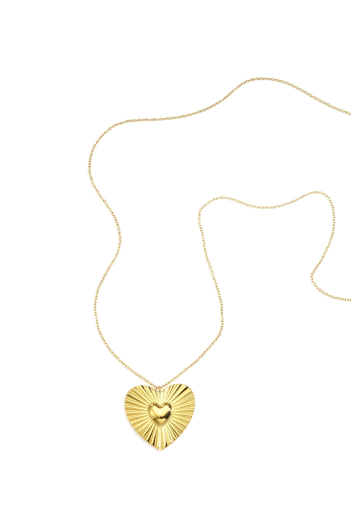 Edelstahl Anhänger Halsketten Herz Casual Täglich Einfache Serie Damen Schmuck