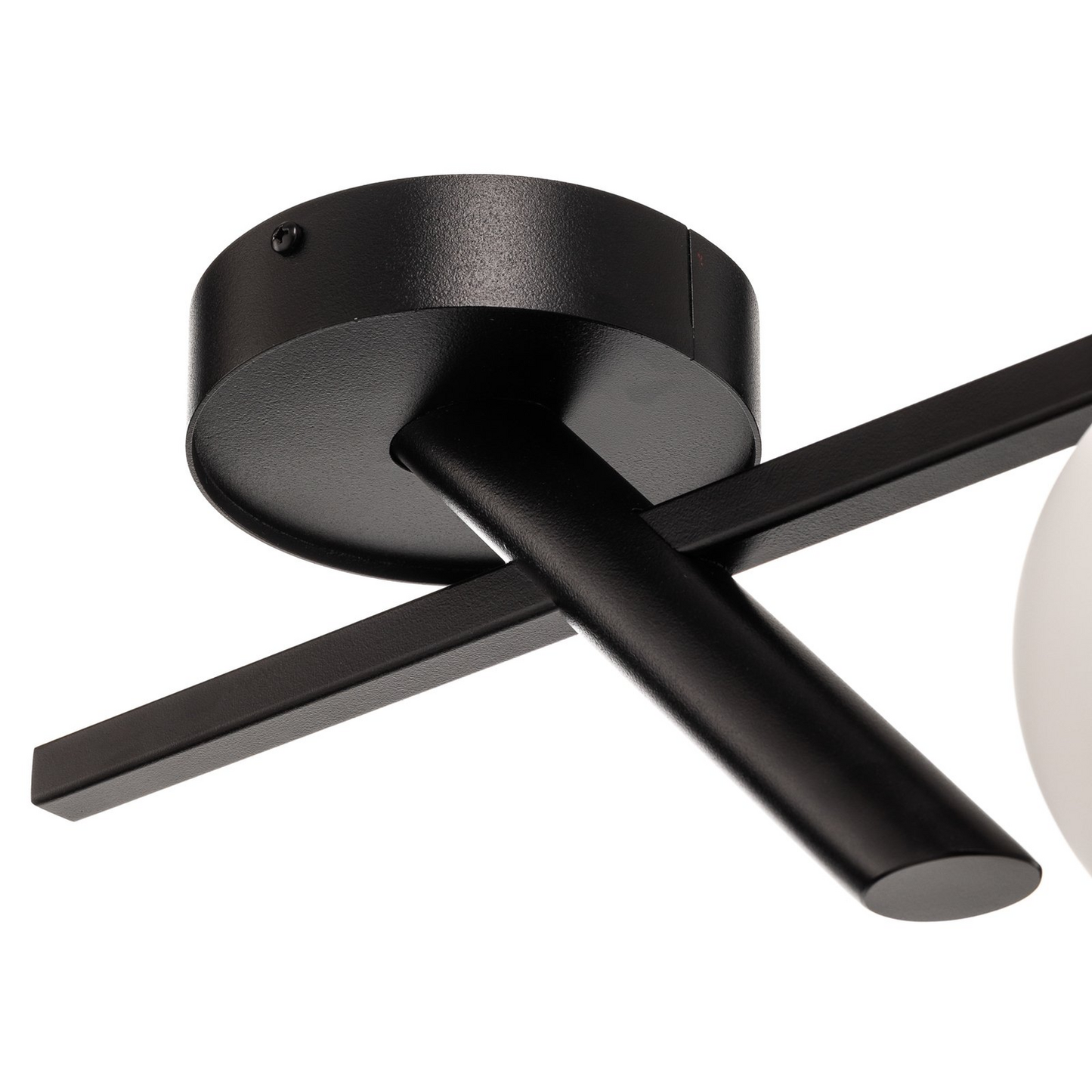 Loftljós í B-flokki, Baleo, svart ópal, loftlampi með einni peru, ljósspottur Li132