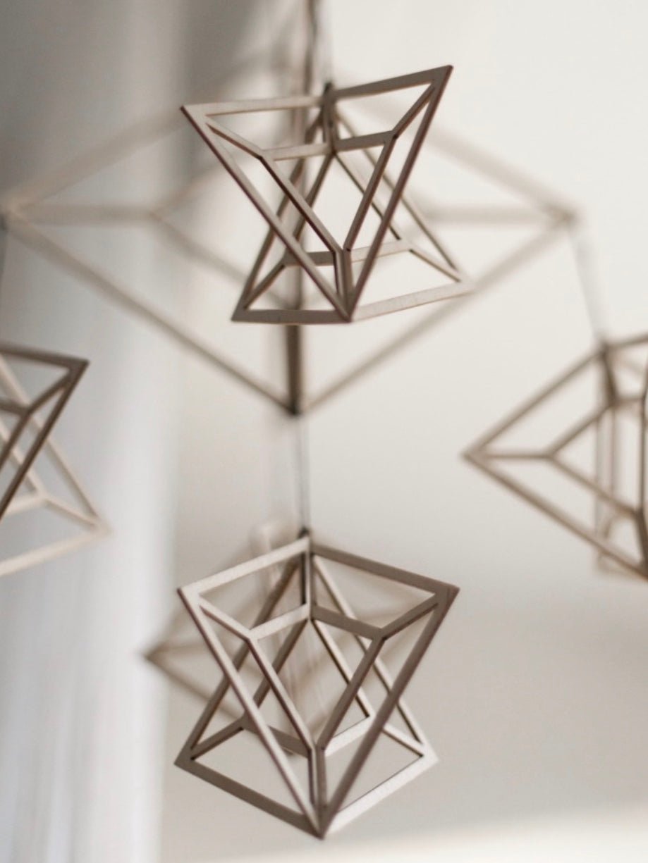 Mobile Himmeli large natur